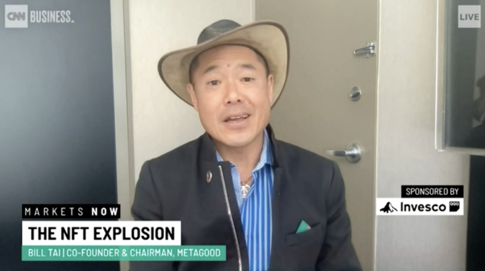 BILL TAI SPEAKING ON CNN LIVE ABOUT METAGOOD